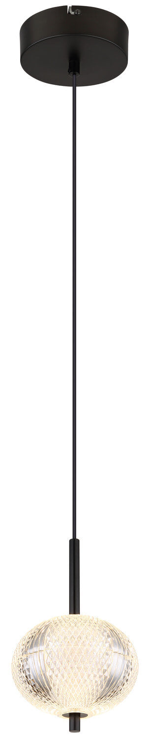 Suspension Aida noire mat, H 120 cm (16042H)