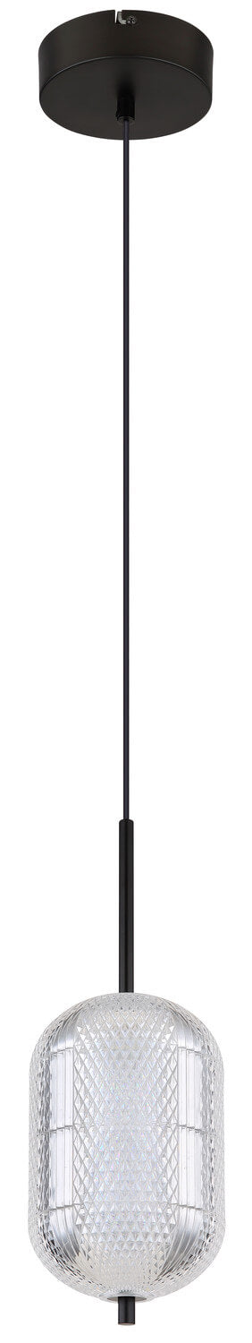Suspension Kurius noire mat (16043H)