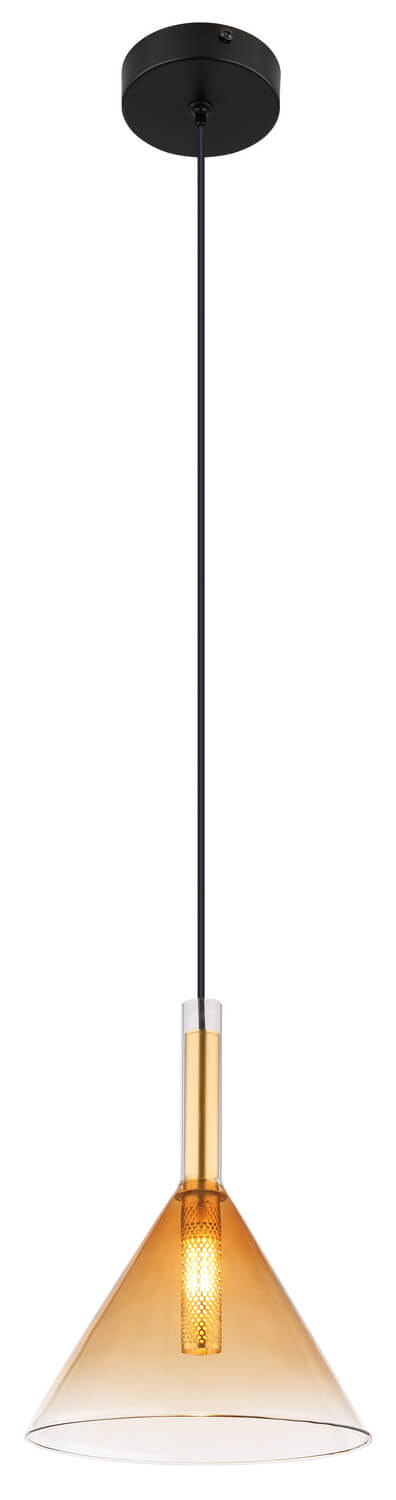 Suspension Lopusa noire mat (16044H)