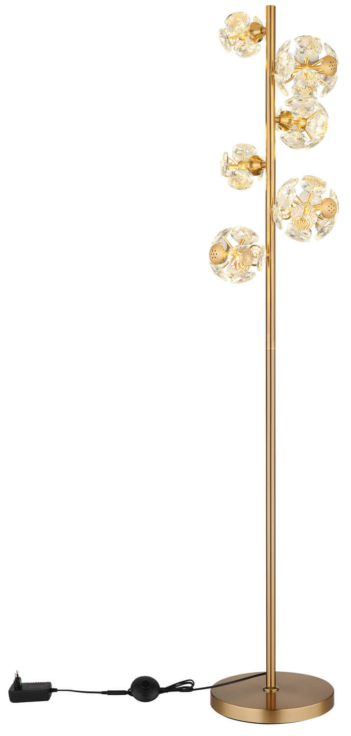 Lampadaire Virina doré