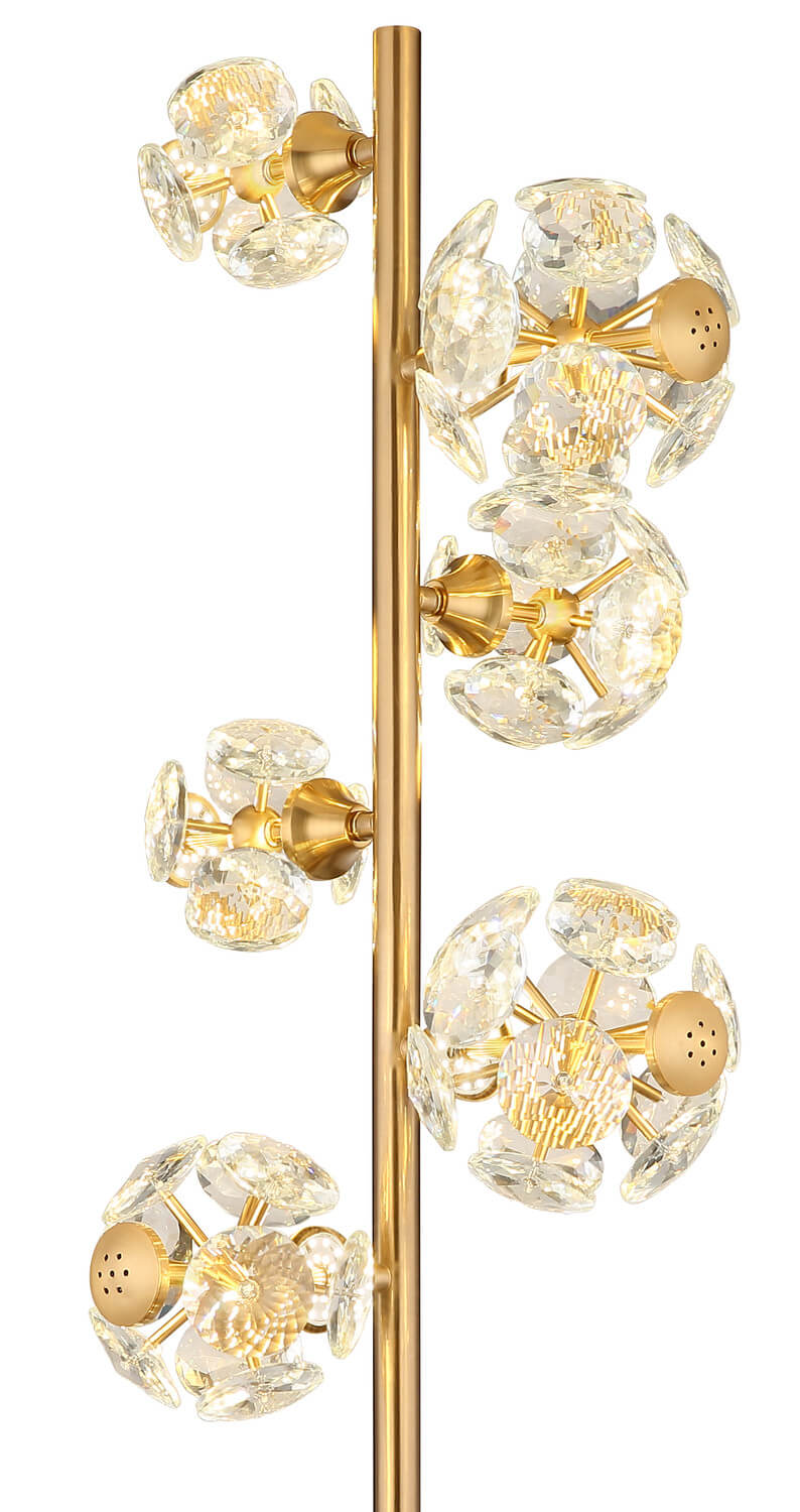Lampadaire Virina doré