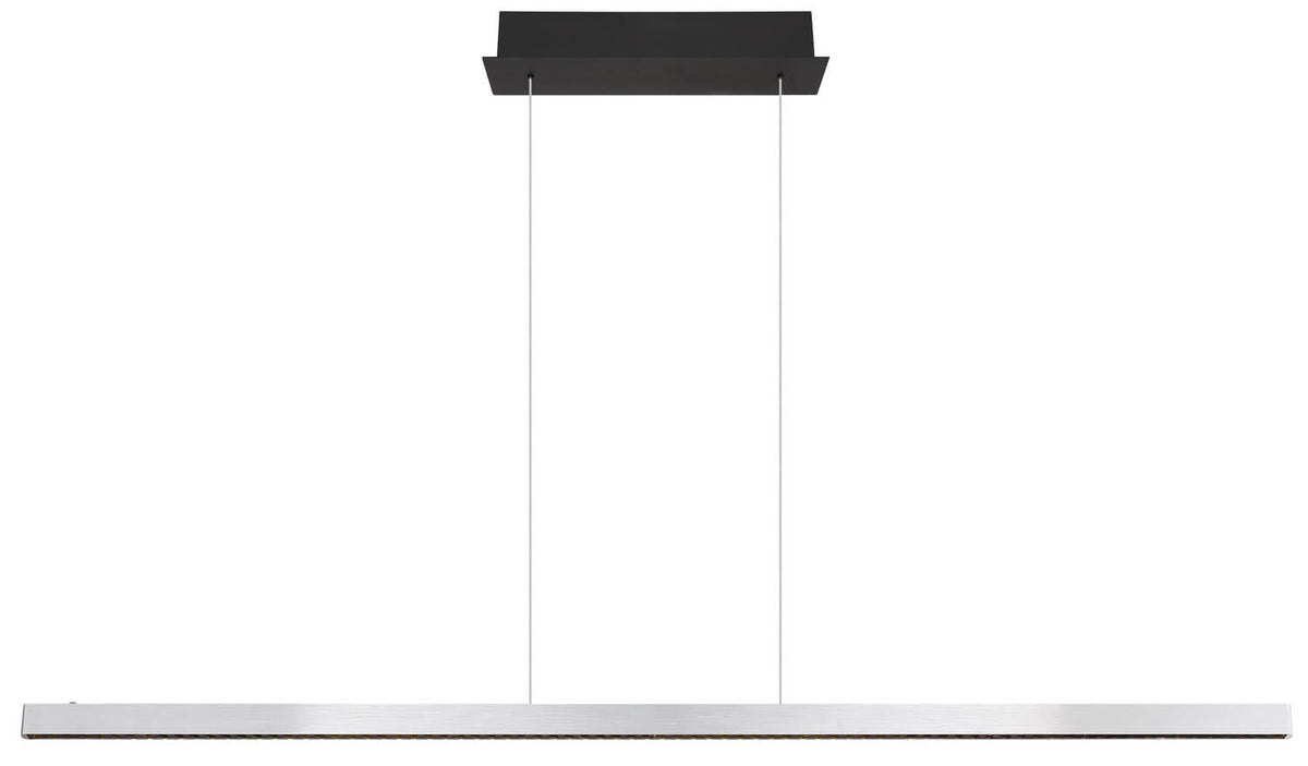 Suspension Dentsy noire mat, L 150 cm