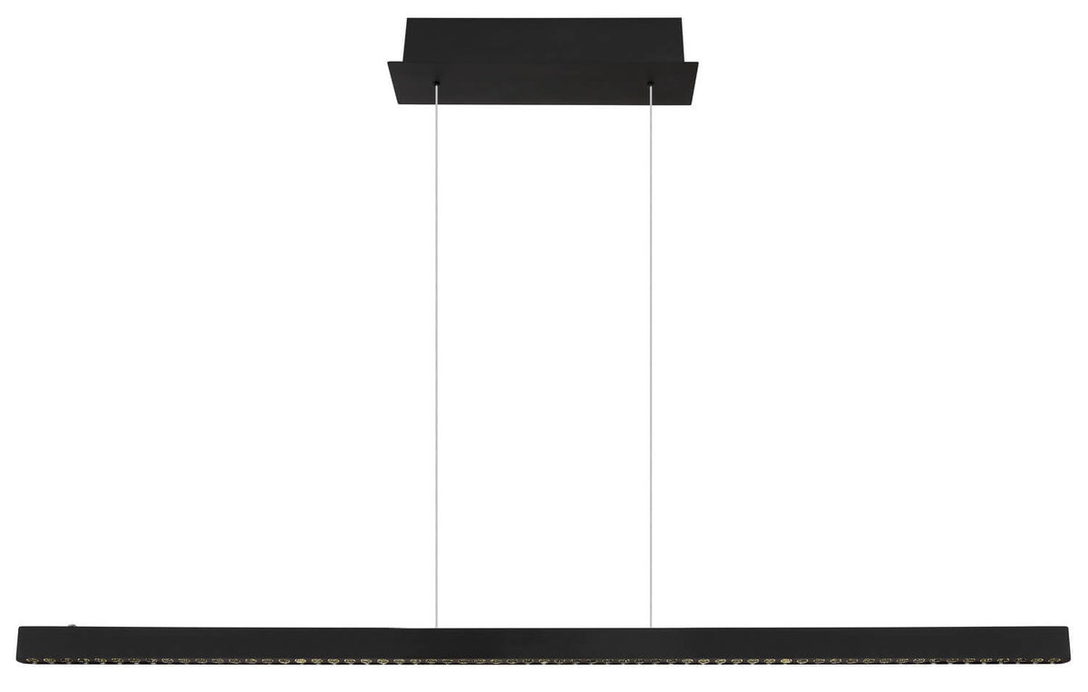 Suspension Dentsy noire mat, H 120 cm (17013HB)