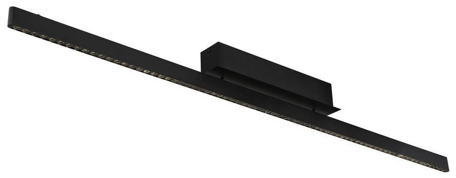 Détail du pavillon de fixation et de la barre LED vue en plongée
