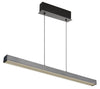 Suspension Ethan grise et aluminium