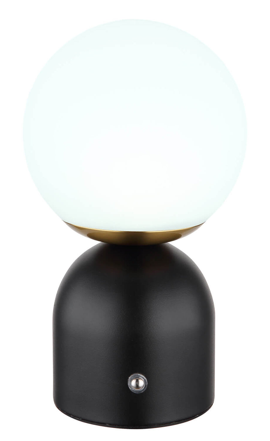 Vue de face avec éclairage froid bleuté du globe en verre