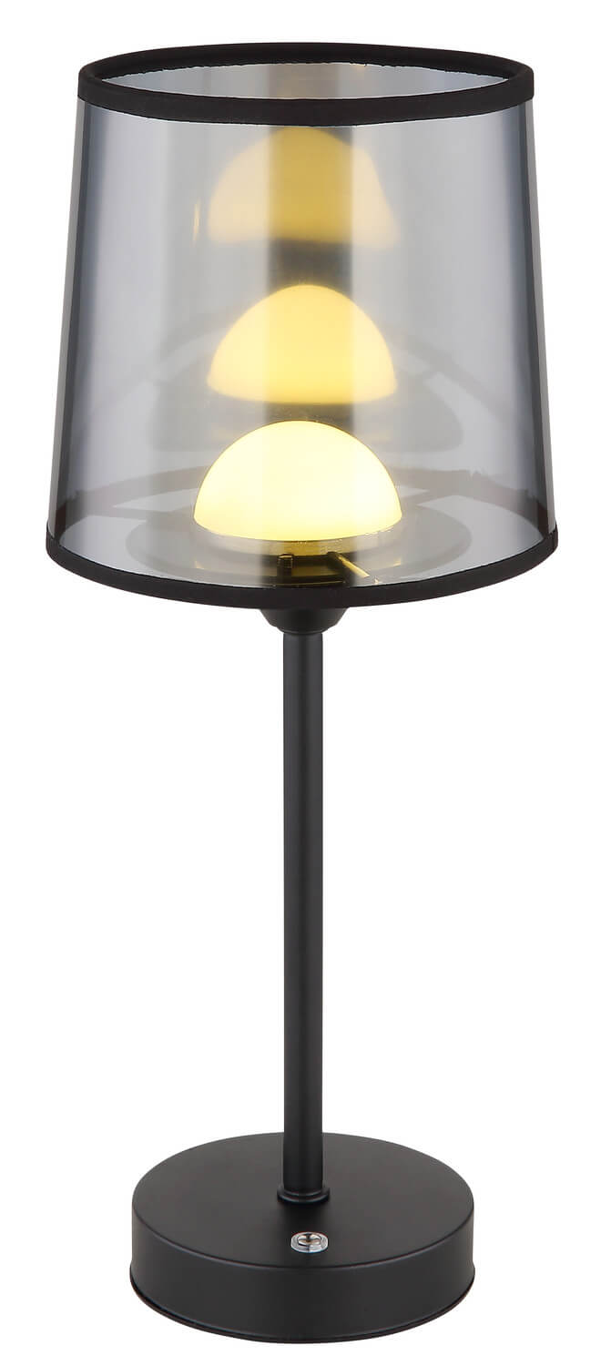 Lampe à poser Lunki noire mat, H 35 cm