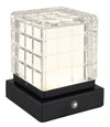 Lampe à poser Lunki noire mat, H 13 cm