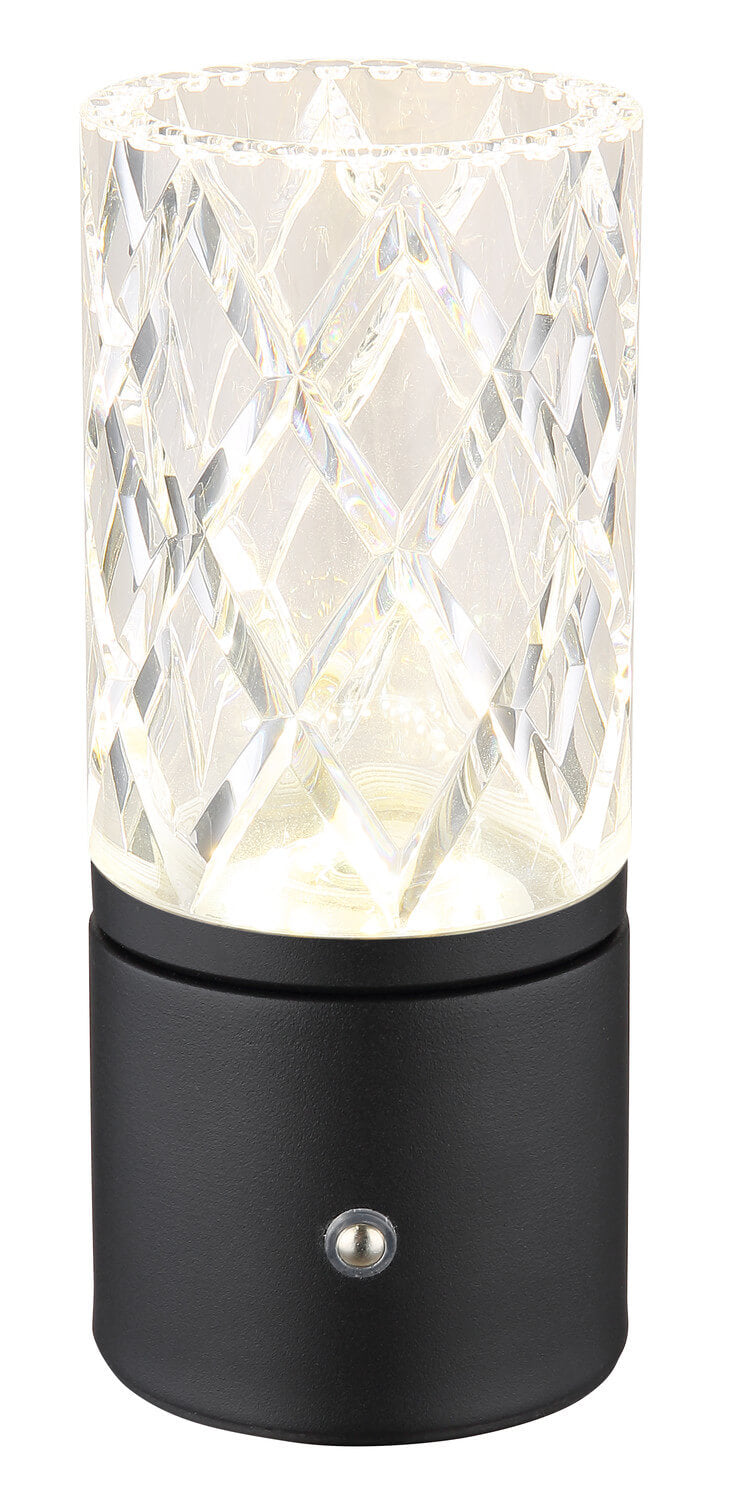 Lampe à poser Lunki noire mat, H 19 cm