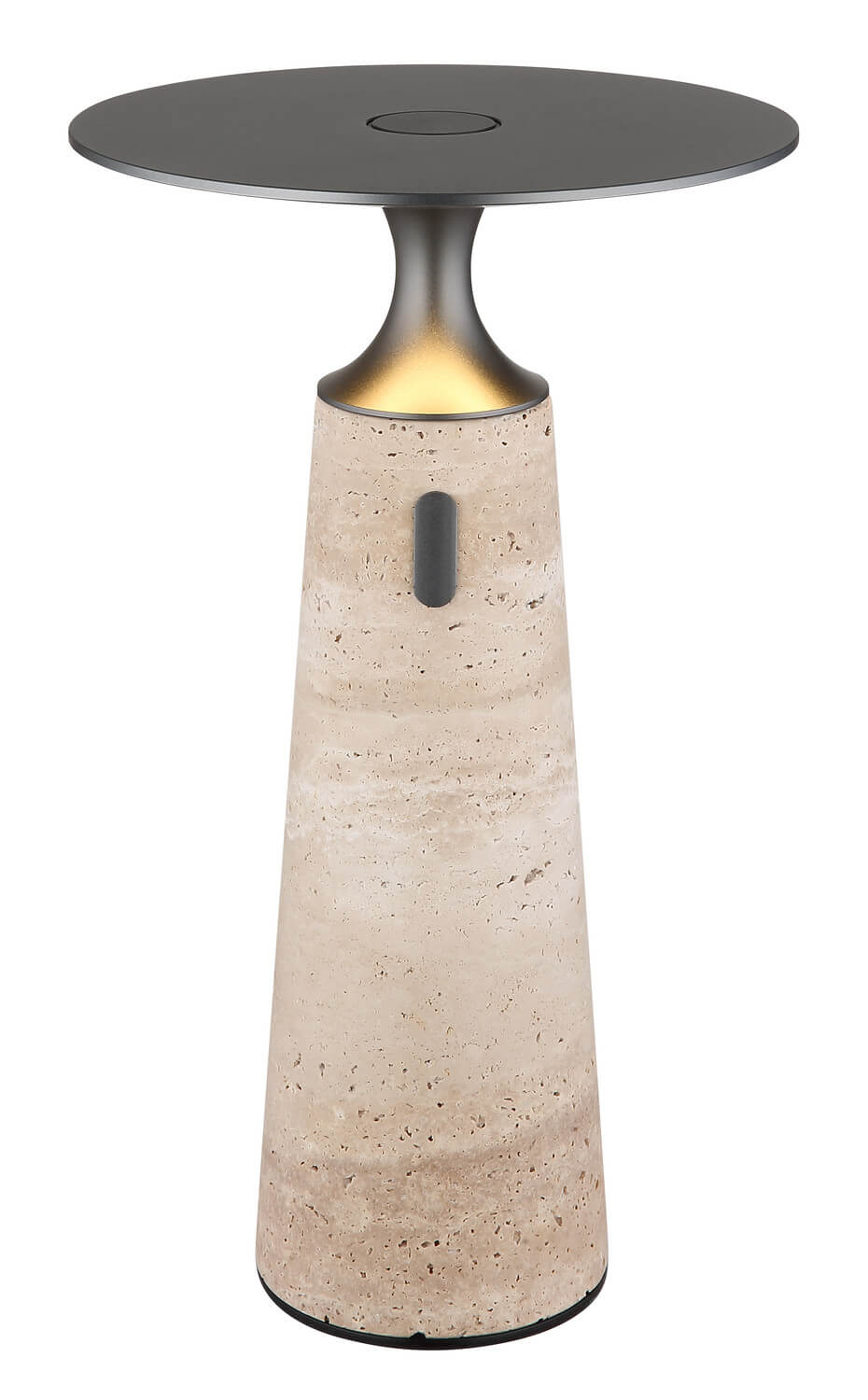 Lampe à poser Travertin grise, H 33,6 cm (21051)