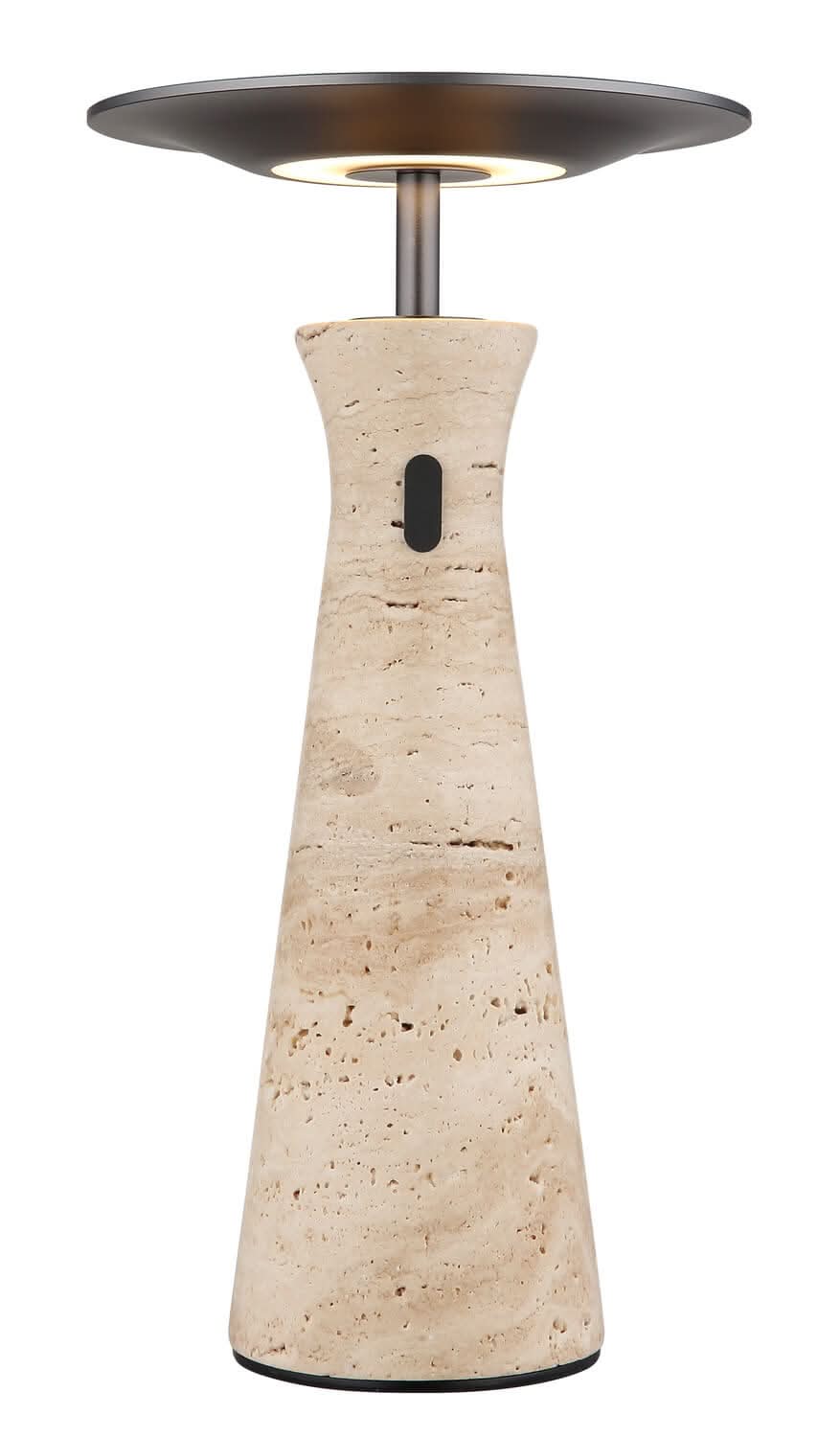 Lampe à poser Travertin grise, H 33,6 cm (21052)