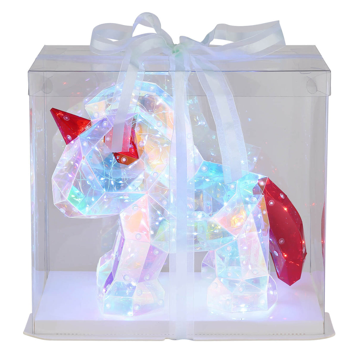 Lampe à poser Brondar transparente, L 30 cm (28088GL)