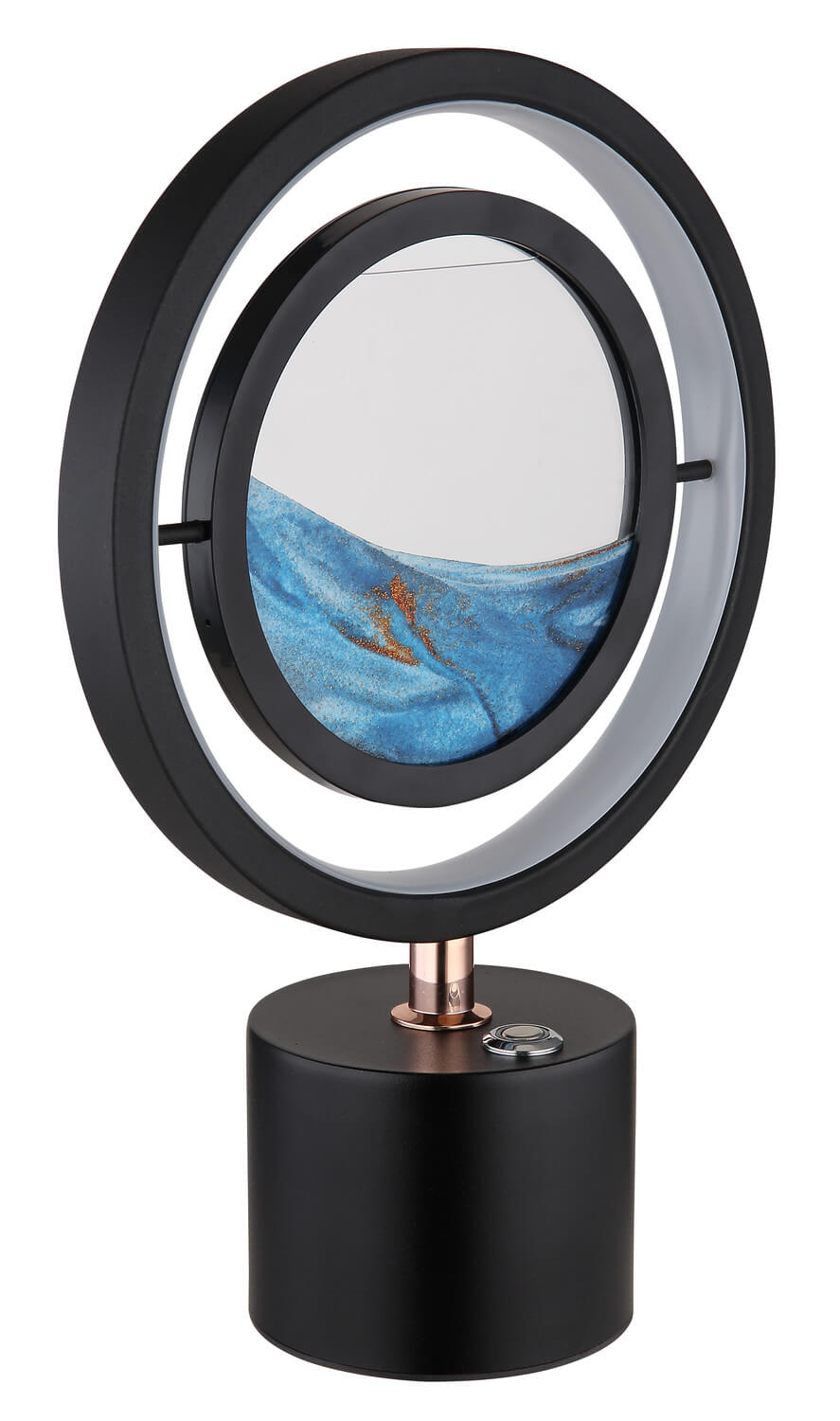 Lampe à poser Reedi noire mat