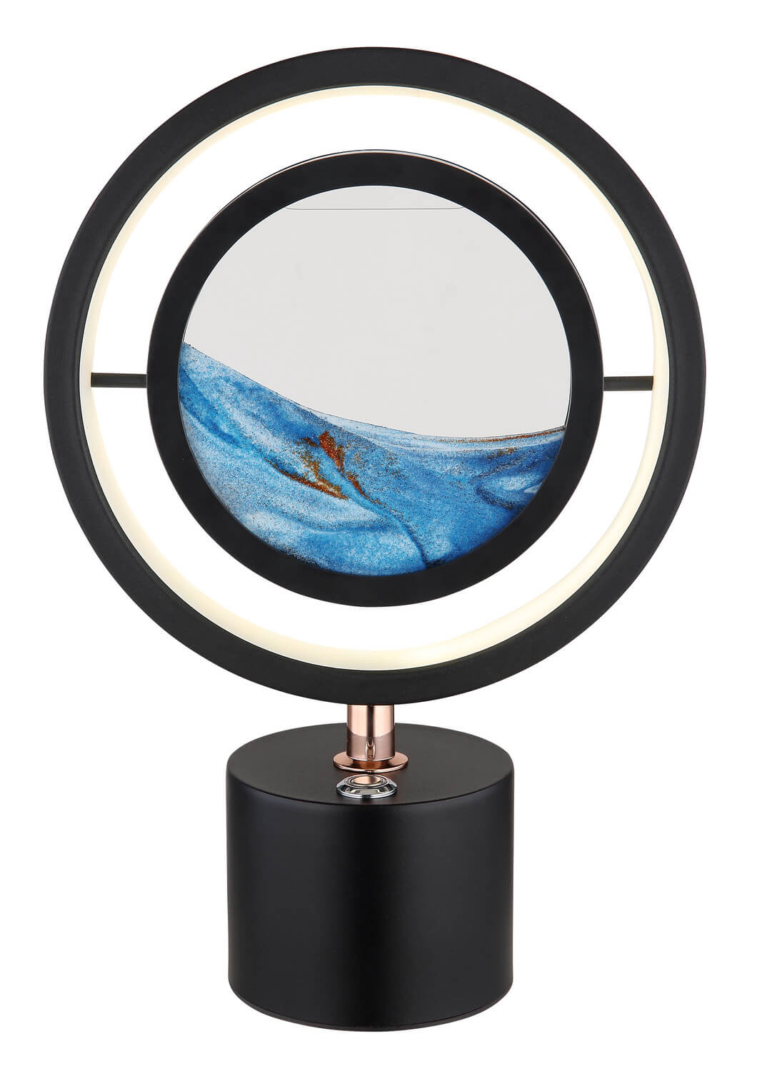 Lampe à poser Reedi noire mat