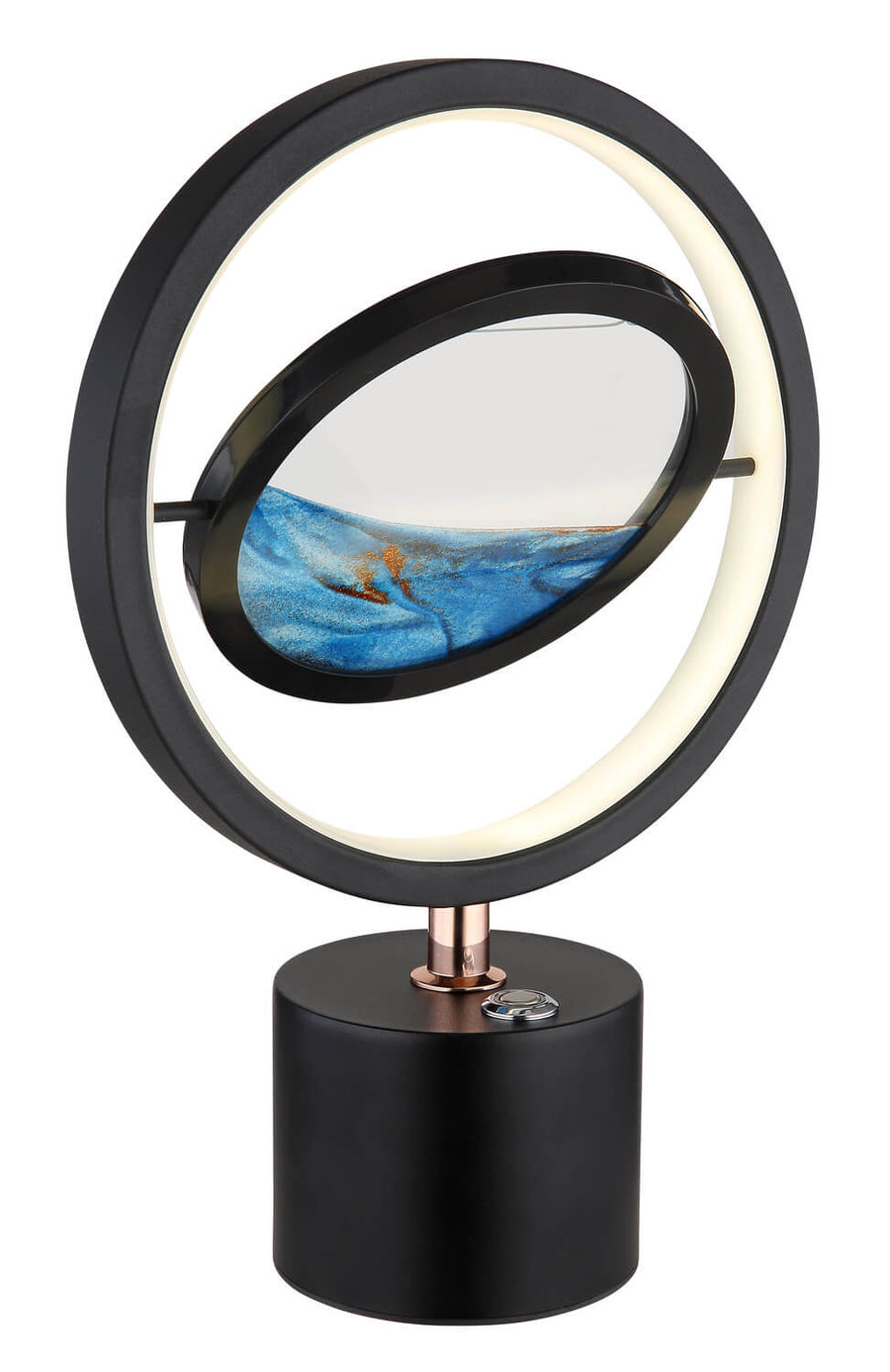 Lampe à poser Reedi noire mat