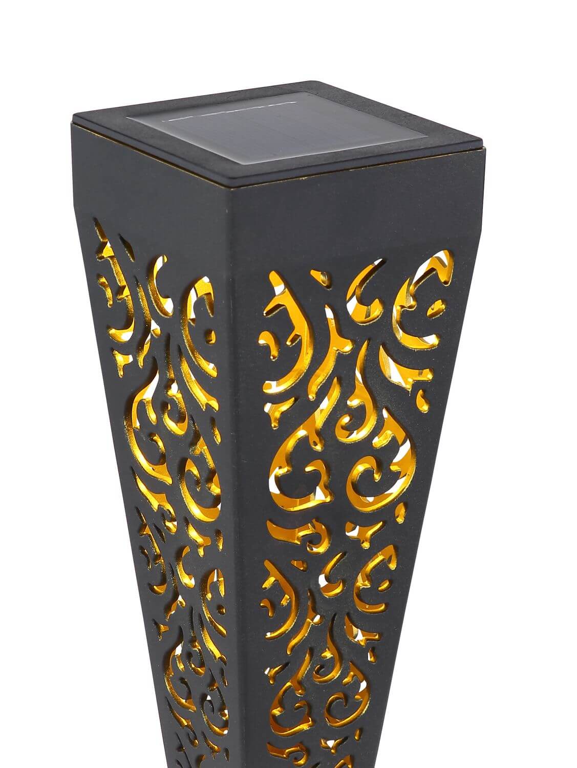 Luminaire extérieur noir, H 33 cm