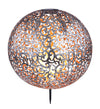 Luminaire extérieur argenté, H 50 cm