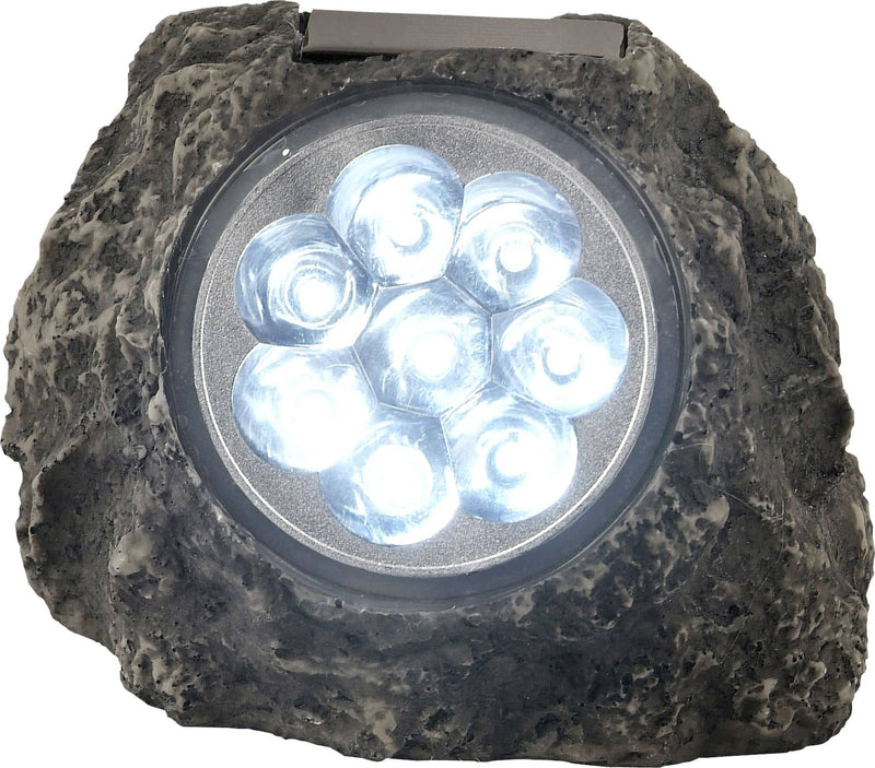 Luminaire extérieur Solar gris, H 11 cm