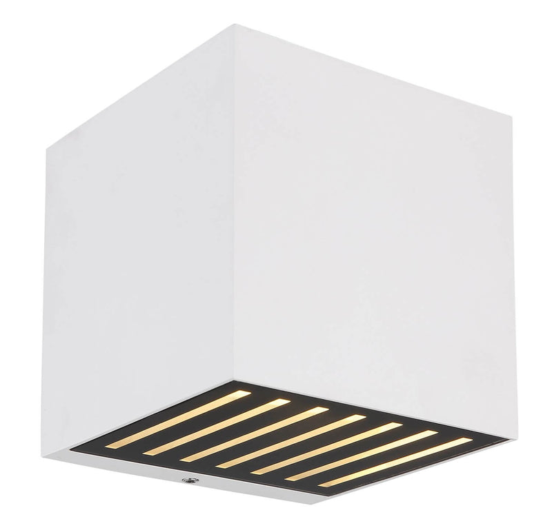 Luminaire extérieur Illi anthracite et aluminium, H 10 cm