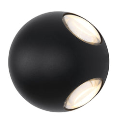 Luminaire extérieur Slice noir mat et aluminium