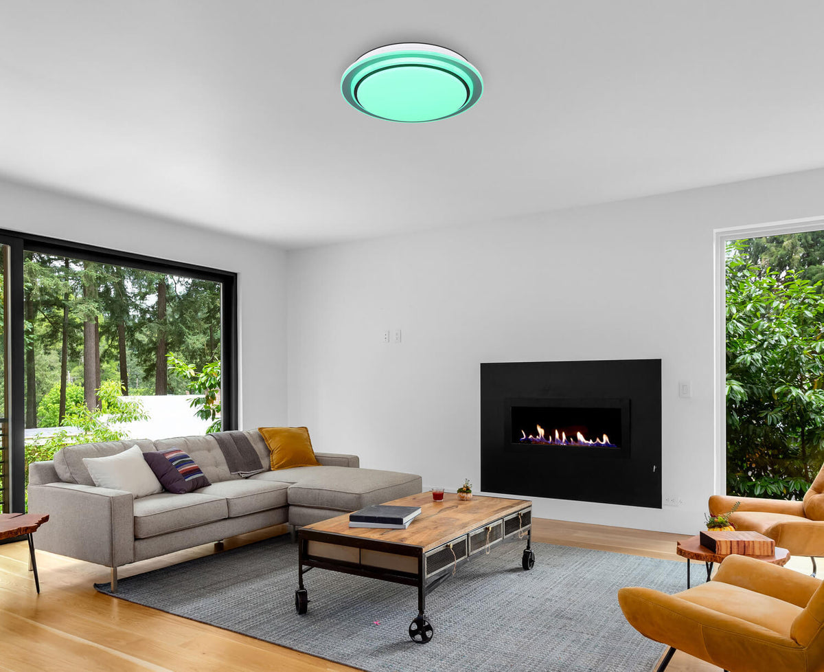Plafonnier Foppa blanc mat
