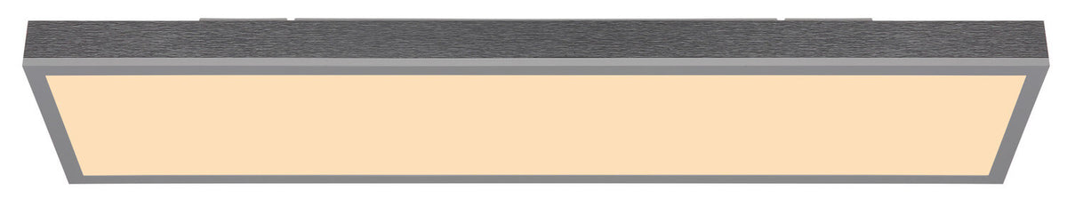 Plafonnier Doro argenté, L 80 cm