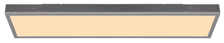 Plafonnier Doro argenté, L 80 cm