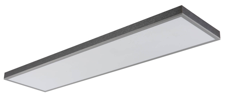 Plafonnier Doro argenté, L 120 cm