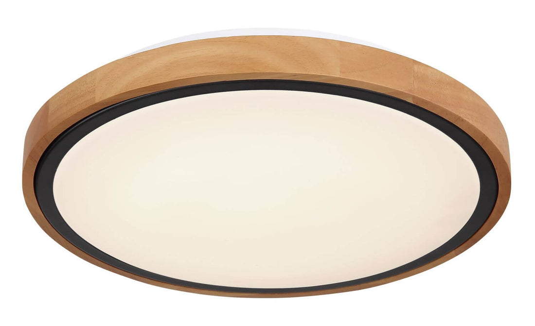 Plafonnier Bruno noir mat, Ø 30,7 cm