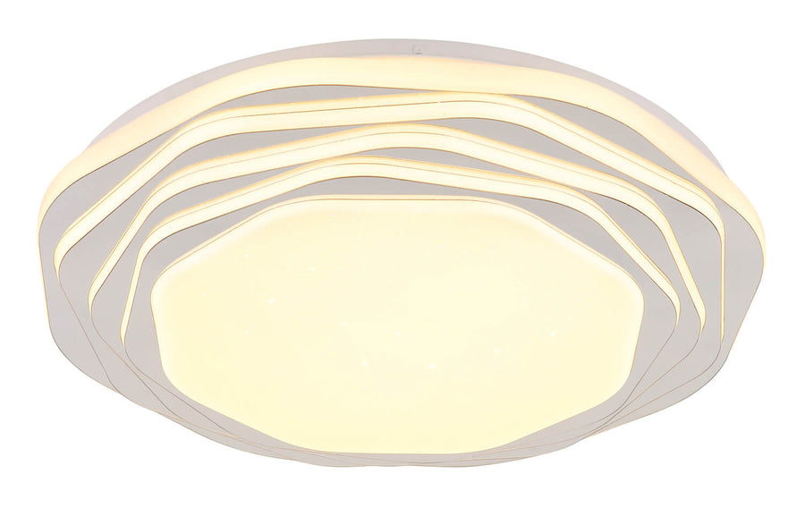 Plafonnier Flordelis blanc mat