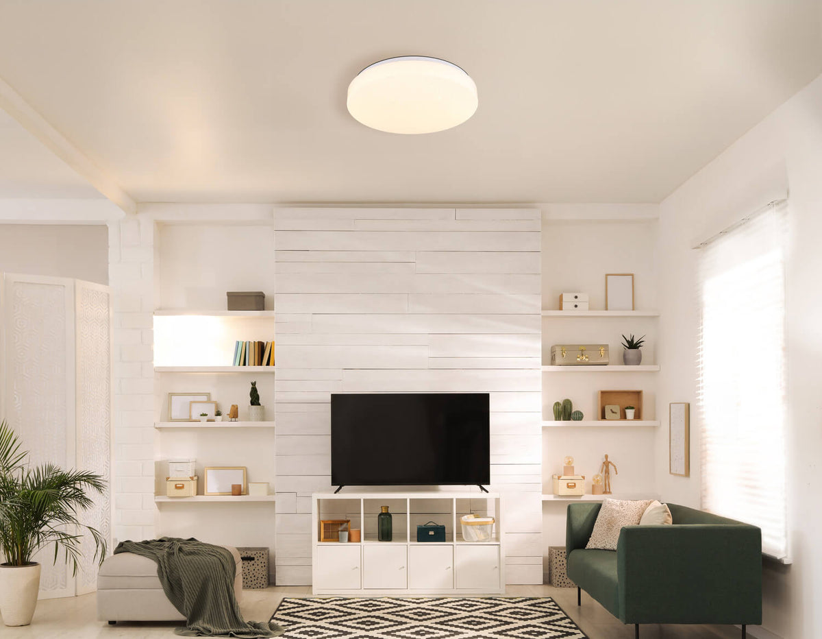 Plafonnier Warata blanc mat