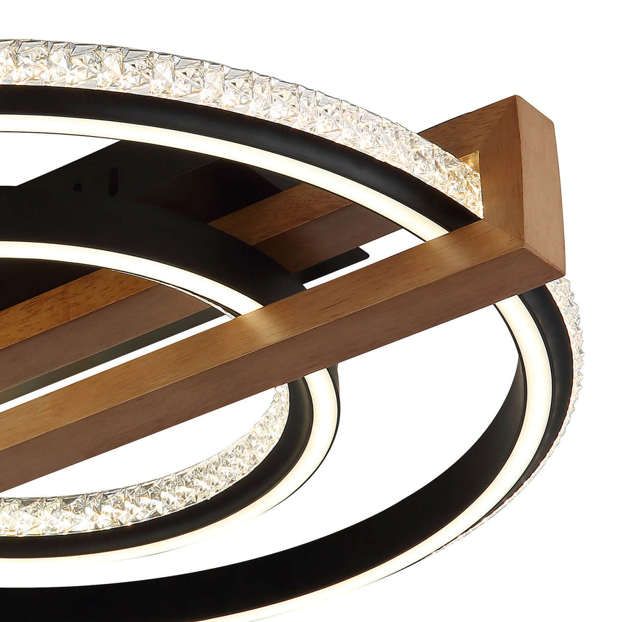 Plafonnier Deloris noir mat (48137R)
