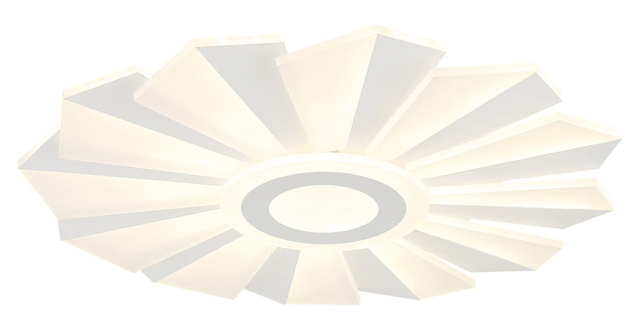 Plafonnier Alwina blanc mat