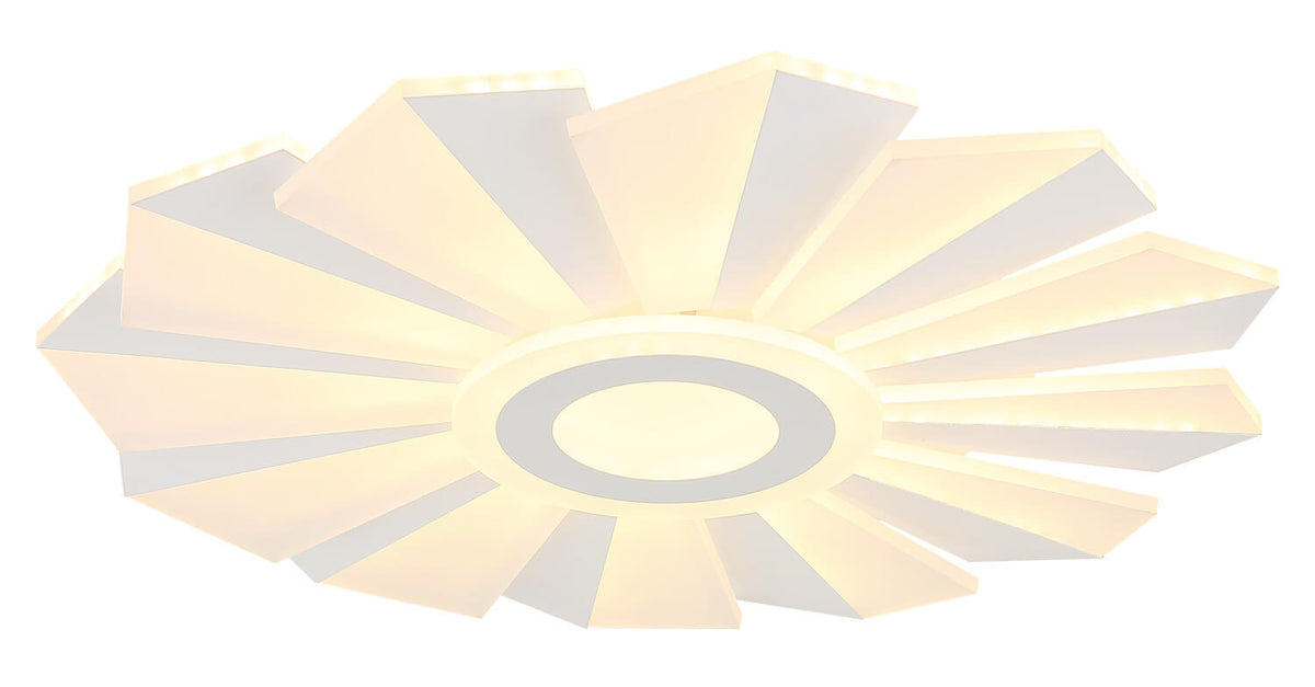 Plafonnier Alwina blanc mat