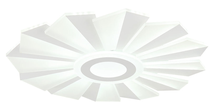 Plafonnier Alwina blanc mat