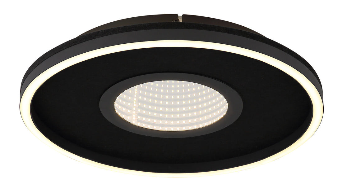 Plafonnier Emory noir mat