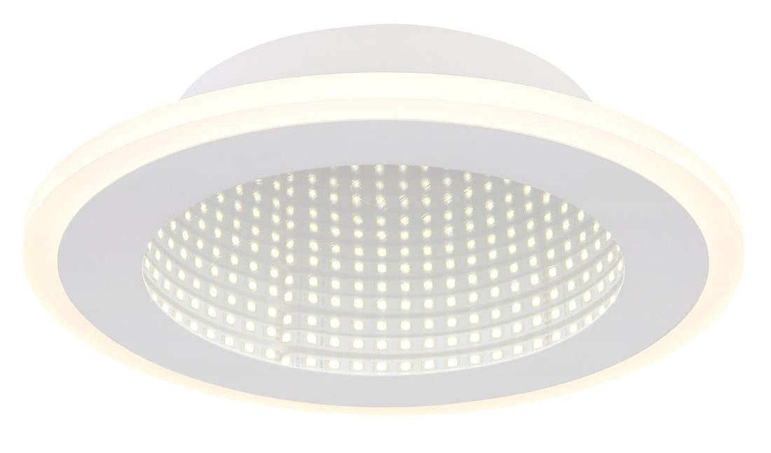 Plafonnier Lamela blanc mat, Ø 22,5 cm