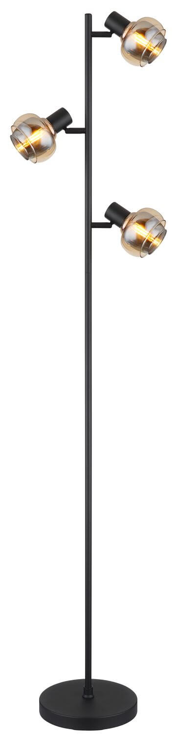 Lampadaire Tokki noir mat