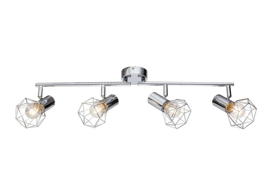 Spot 4 lumières chromé