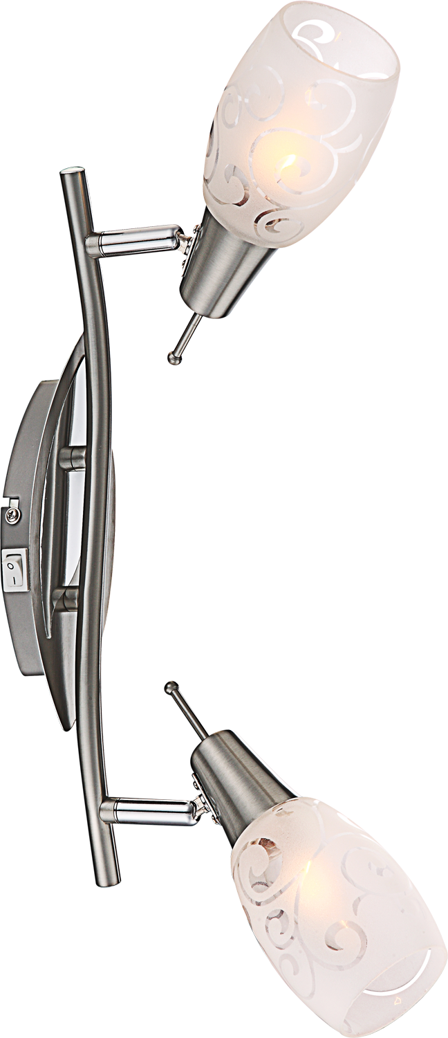 Plafonnier Florita nickel satiné, H 17 cm