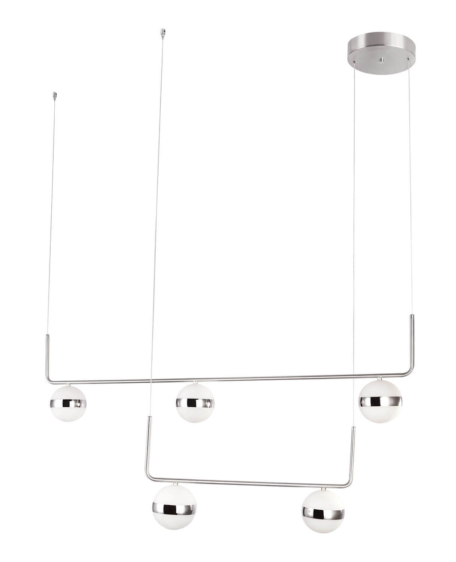 Angle légèrement différent montrant les deux cadres rectangulaires et les câbles fins