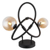 Lampe à poser Tuberius noire mat