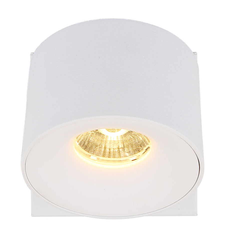 Spot Rae blanc mat, L 13 cm