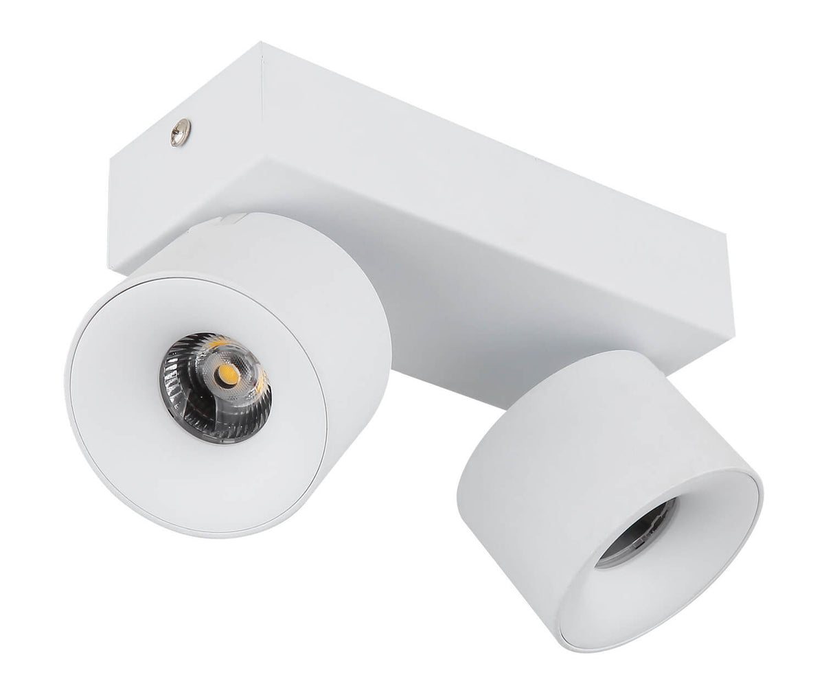 Spot Rae blanc mat, L 20,5 cm
