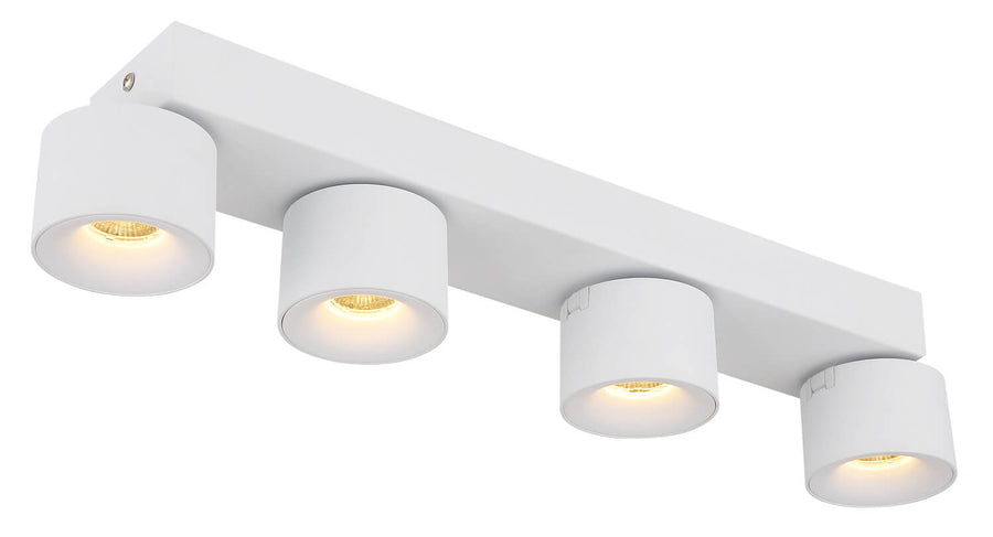 Spot Rae blanc mat, L 45,5 cm