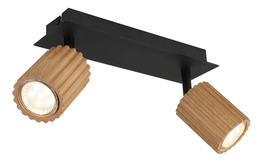 Spot Wenzel noir mat, L 25,5 cm