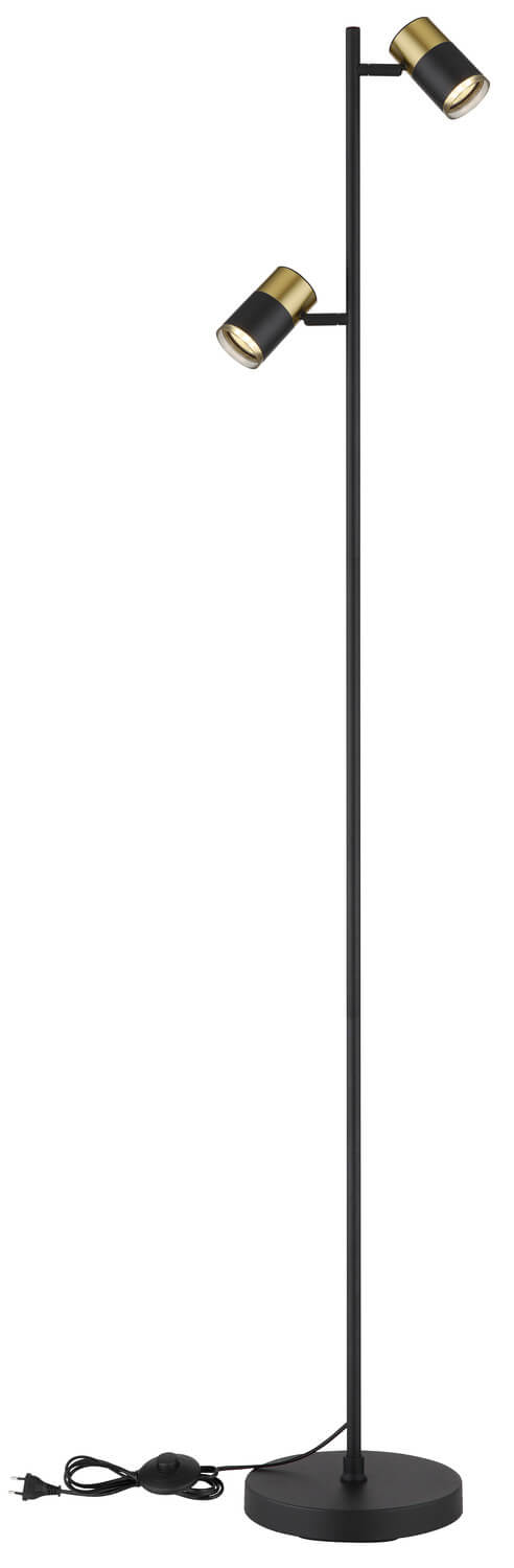 Lampadaire Brisbon noir mat