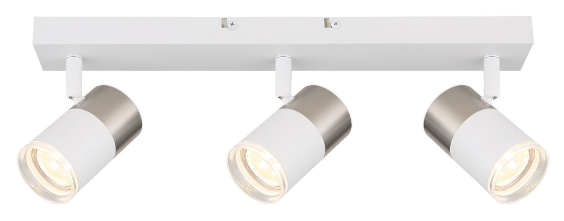 Spot Brisbon blanc mat, L 41 cm