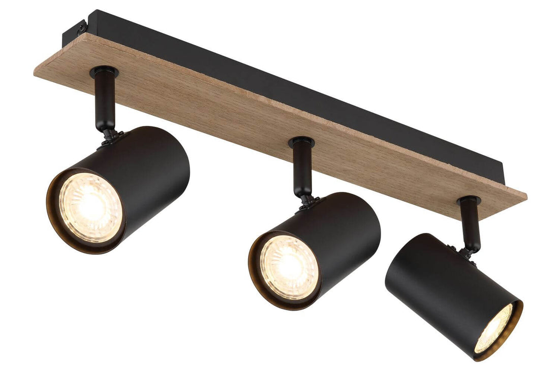 Spot Linca noir mat, H 15,2 cm (57905-3)
