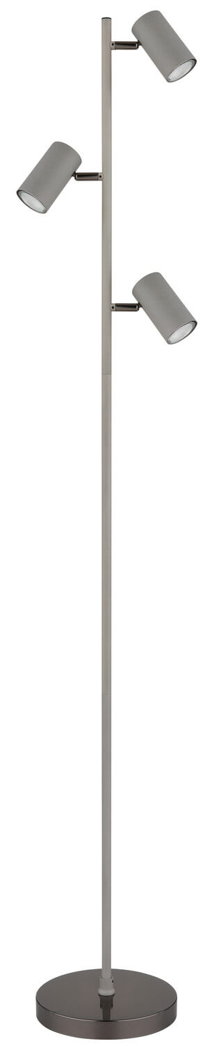 Lampadaire Robby noir et chromé